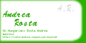 andrea rosta business card